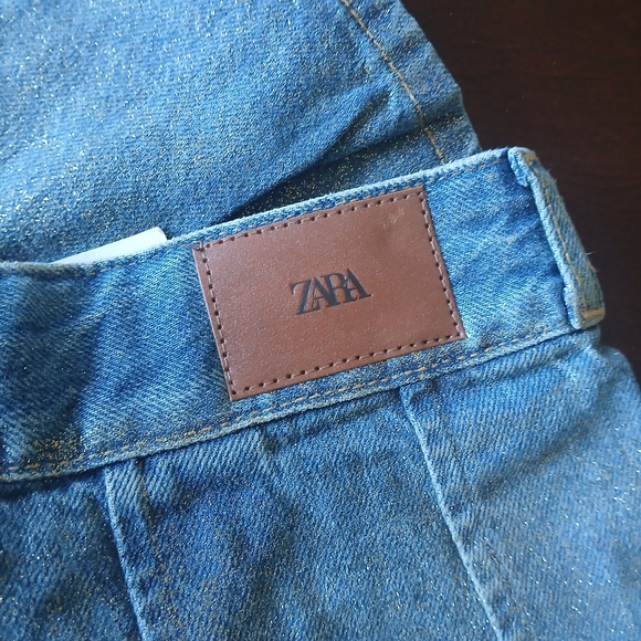 Zara Blue Denim Skirt - Picture 3 of 4